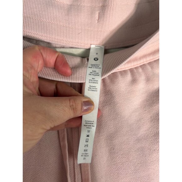 Lululemon Scuba High-Rise Jogger Light Cotton Fleece Pink Mist - Picture 5 of 13